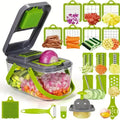 16 in 1 Multifunctional Vegetable Chopper Handle Food Grate Food Chopper Vegetable Slicer Dicer Cut Kitchen Items cocina tool