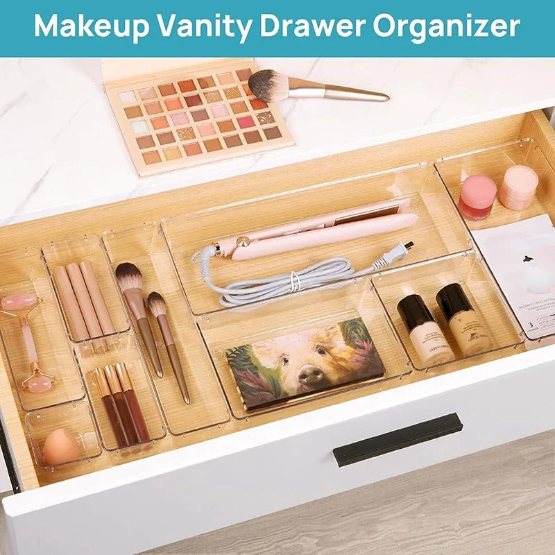 25Pcs Transparent Box Storage Organizer