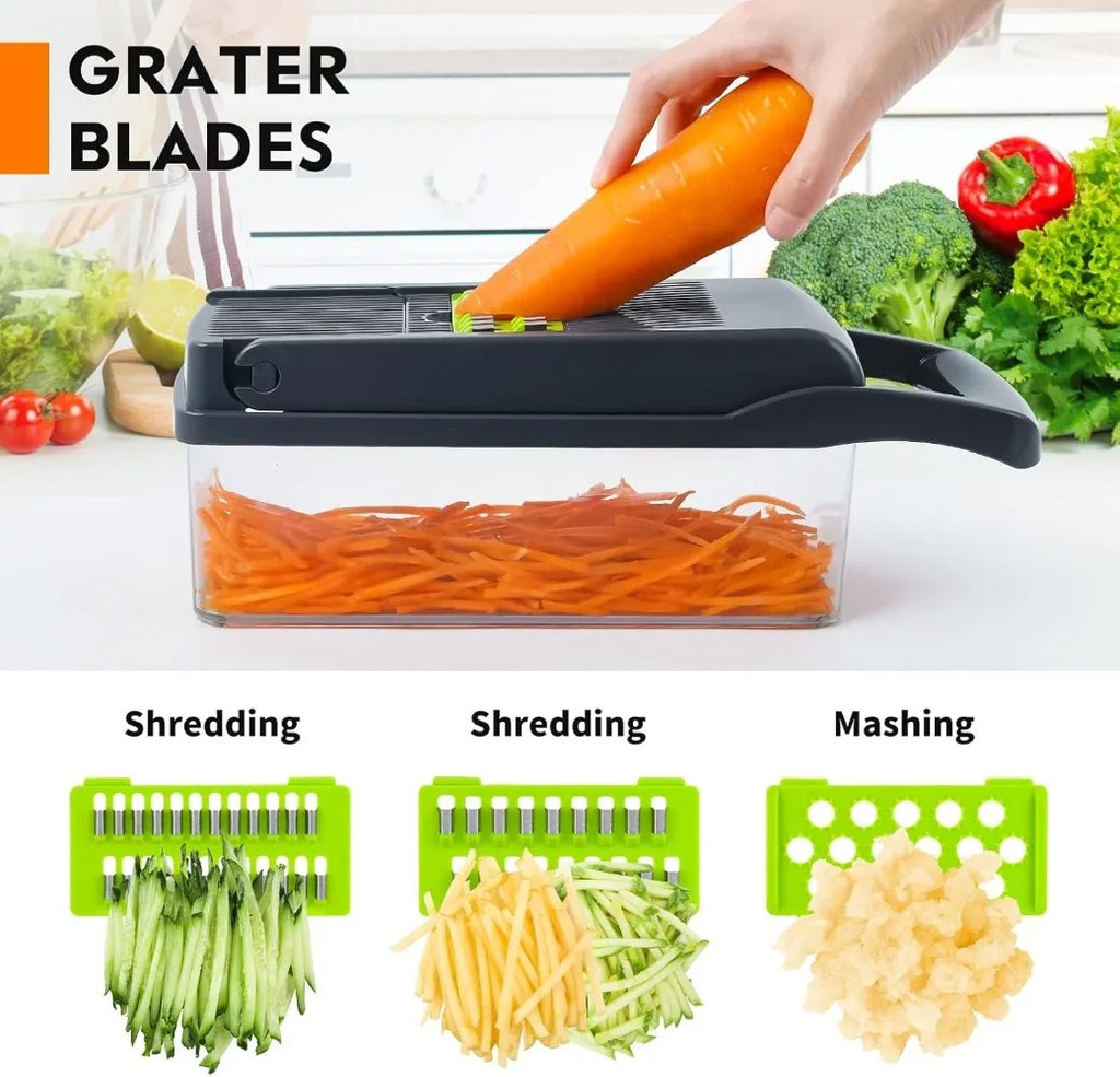 16 in 1 Multifunctional Vegetable Chopper Handle Food Grate Food Chopper Vegetable Slicer Dicer Cut Kitchen Items cocina tool