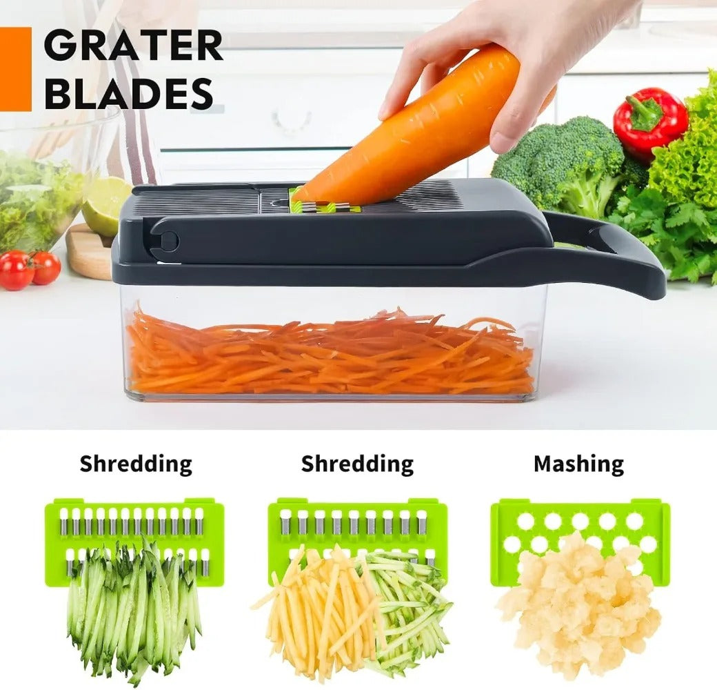 16 in 1 Multifunctional Vegetable Chopper Handle Food Grate Food Chopper Vegetable Slicer Dicer Cut Kitchen Items cocina tool