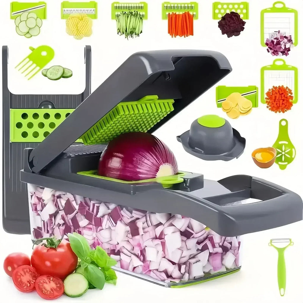 16 in 1 Multifunctional Vegetable Chopper Handle Food Grate Food Chopper Vegetable Slicer Dicer Cut Kitchen Items cocina tool